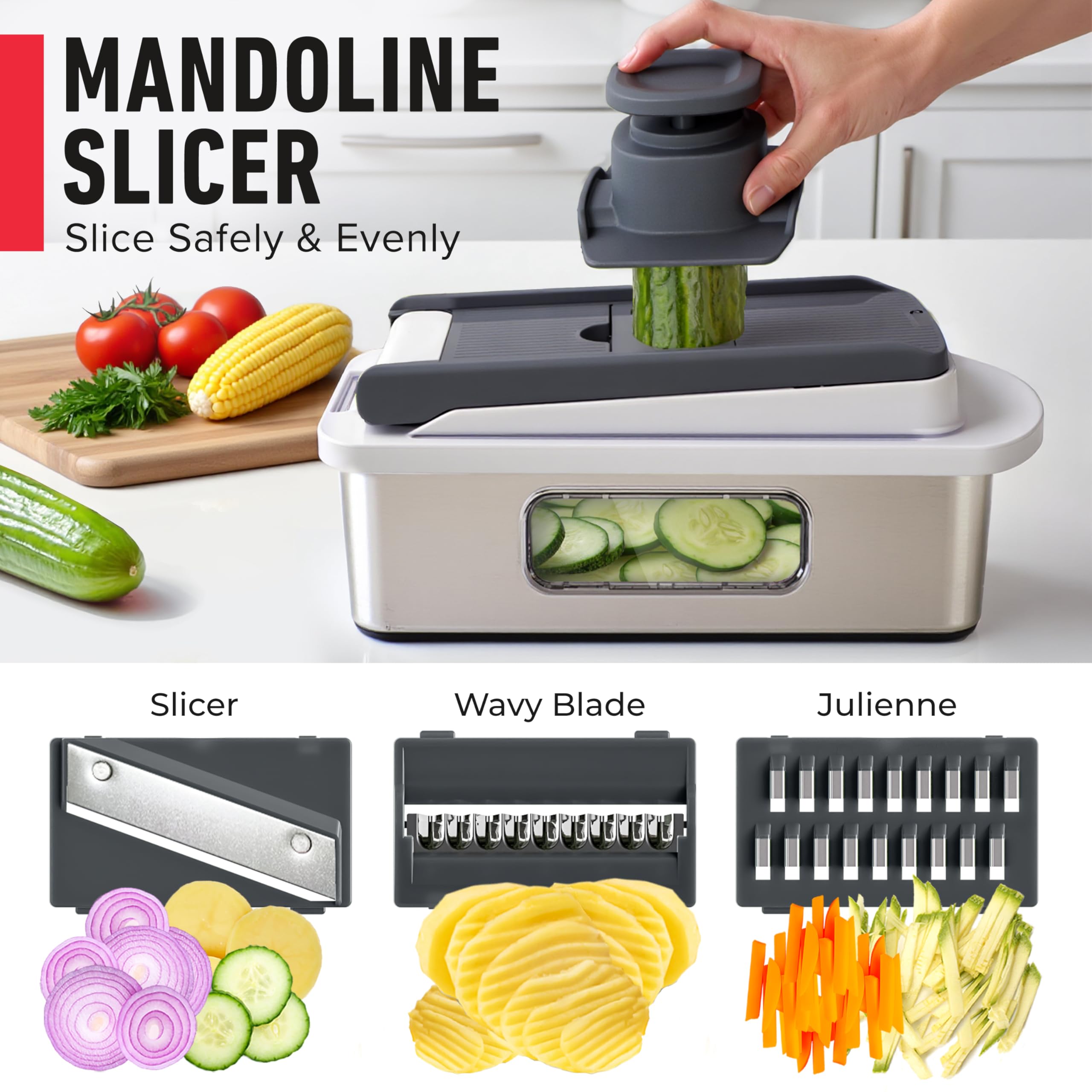 Mueller Pro-Series compact storage saves counter space in small kitchens