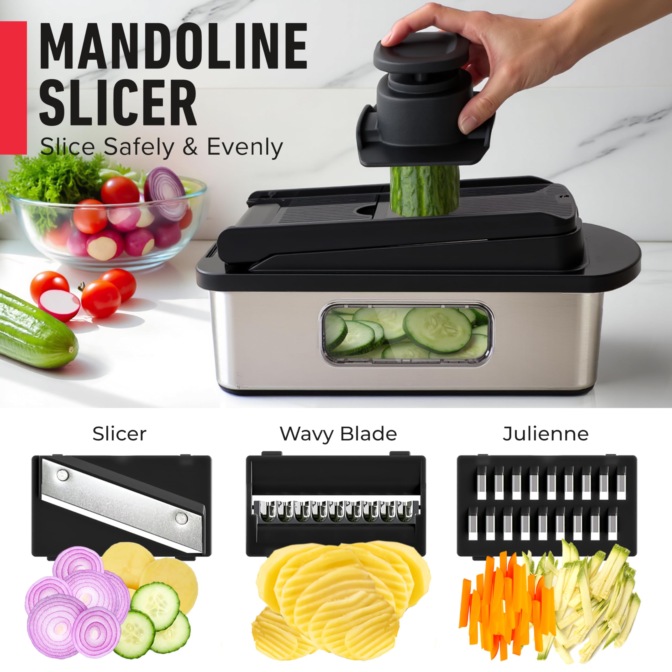 Mueller Pro-Series dicer and mincer streamlines dicing for sauces.