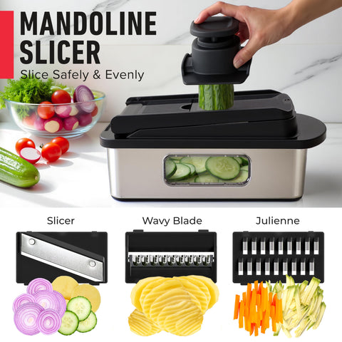 Mueller Pro-Series dicer and mincer streamlines dicing for sauces.