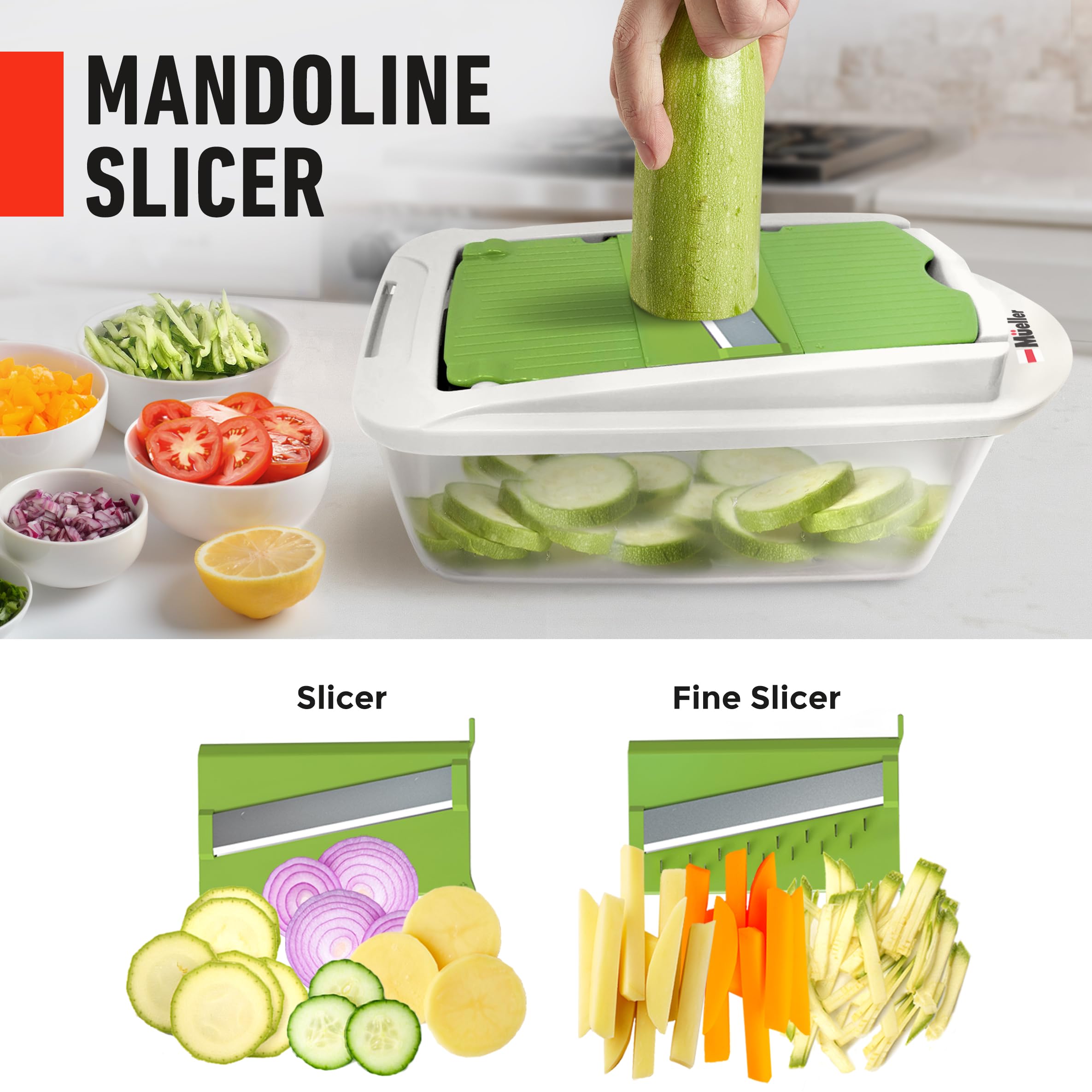 Mueller Pro-Series compact device for quick veggie prep.