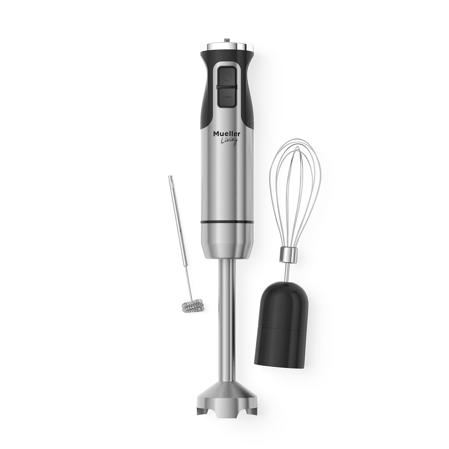 MuellerLiving Ultra-Stick blending shaft for smooth soups and shakes.