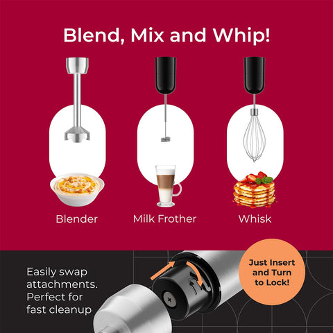 MuellerLiving Ultra-Stick whisk for whipping cream and batter.