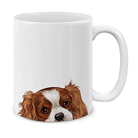 MUGBREW Cavalier King Charles Spaniels mug front view with vibrant design for daily joy