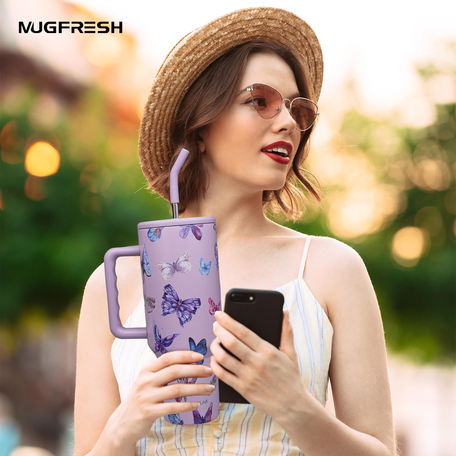 MugFresh Butterfly Tumbler gift-ready presentation suitable for gifting occasions.