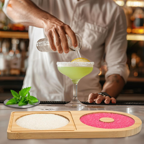 MUGVELL carved bamboo pattern adds sophistication to bar tools