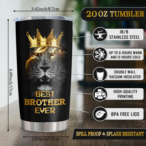 Muilzon brother tumbler-coffee-on-the-go maintains drink temperature during commutes.