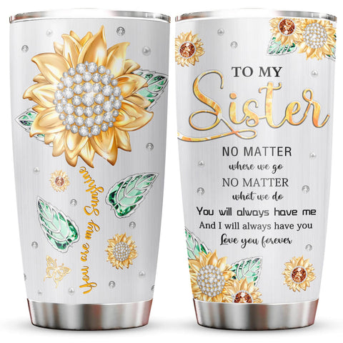 Muilzon sister tumbler pattern offers a stylish gift for your sister.