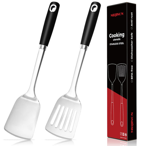 MUJINON 14.3-in spatula set heavy-duty turner for sturdy cooking.