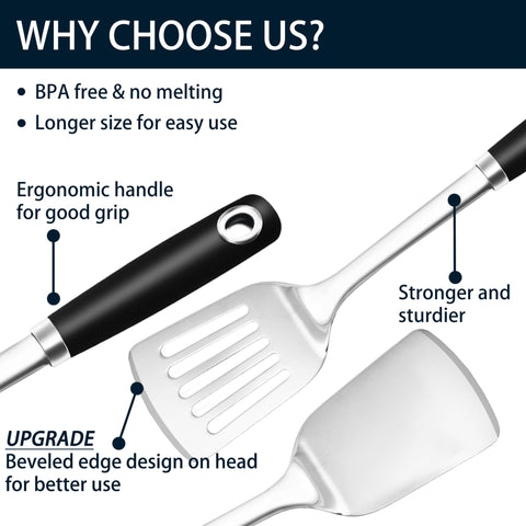 MUJINON 18/0 stainless steel construction resists bending and rust.