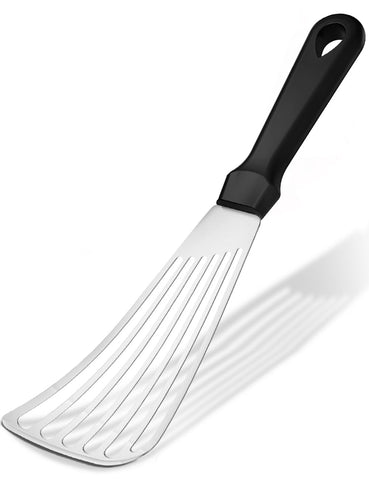 MUJINON fish spatula edge close view for delicate lifting