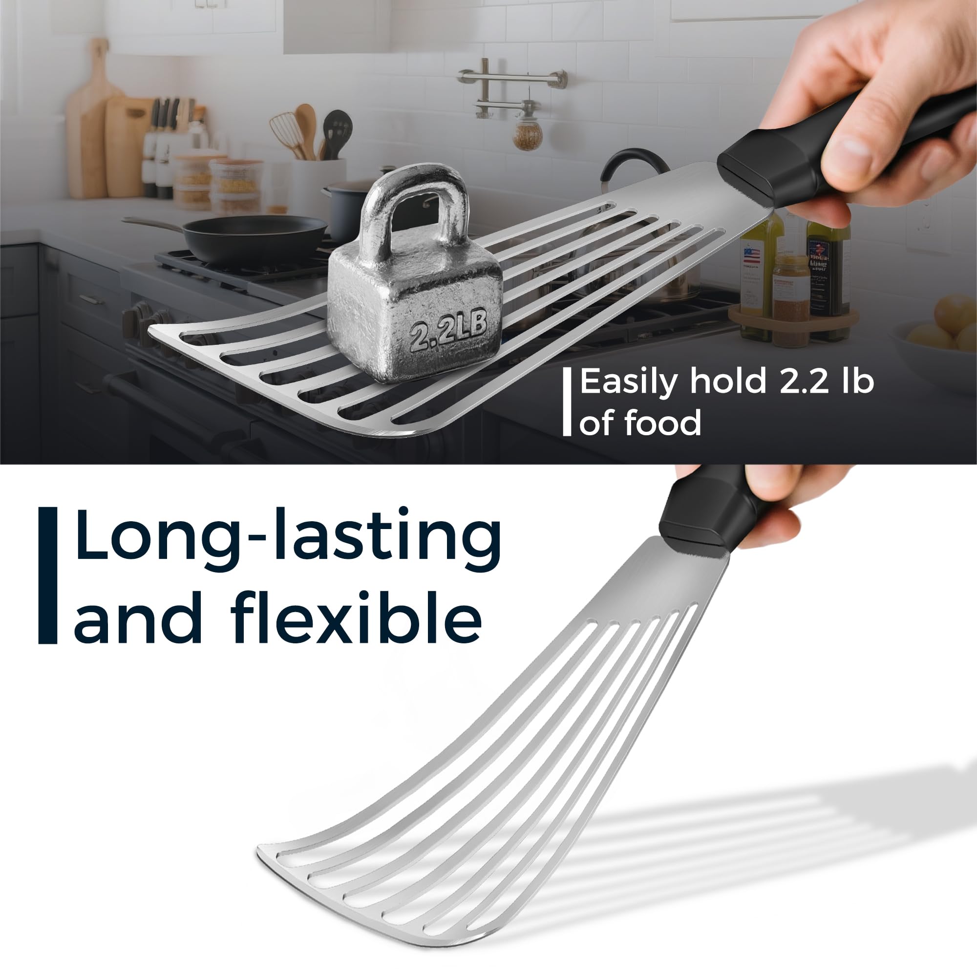 MUJINON versatile spatula ideal for eggs and fish