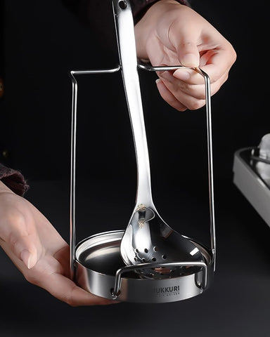 Mukkuri compact kitchen utensil stand fitting neatly on a small counter