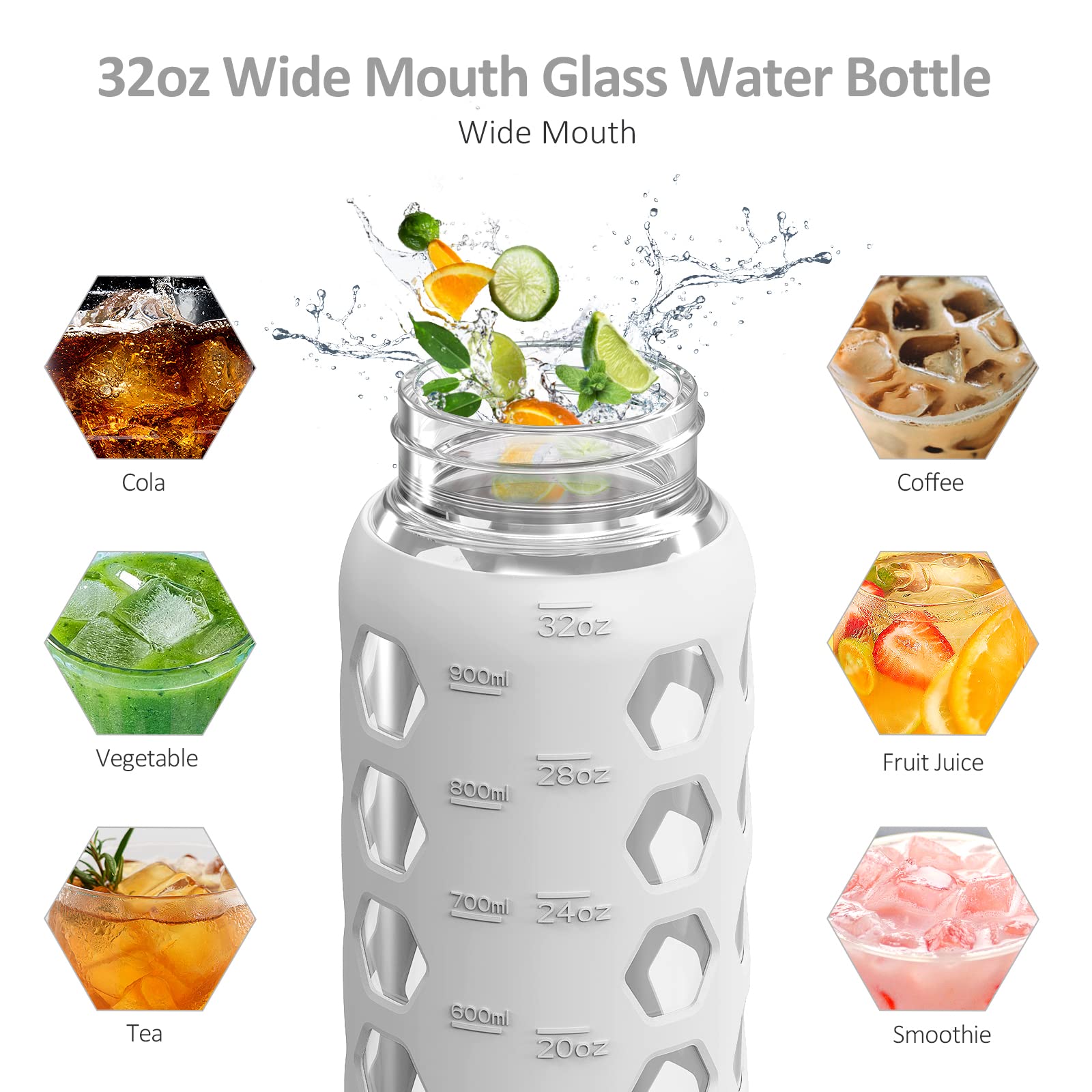 MUKOKO 32oz bottle dishwasher safe for easy cleaning