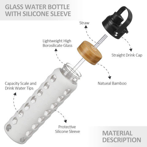MUKOKO 32oz bottle with silicone sleeve for a secure grip