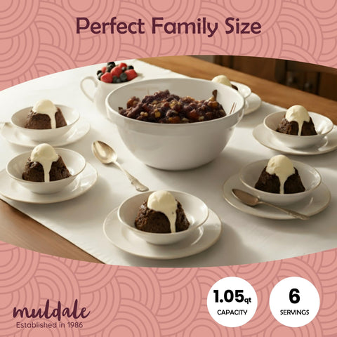 Muldale traditional technique-made pudding dish from Portugal, showcasing craftsmanship.