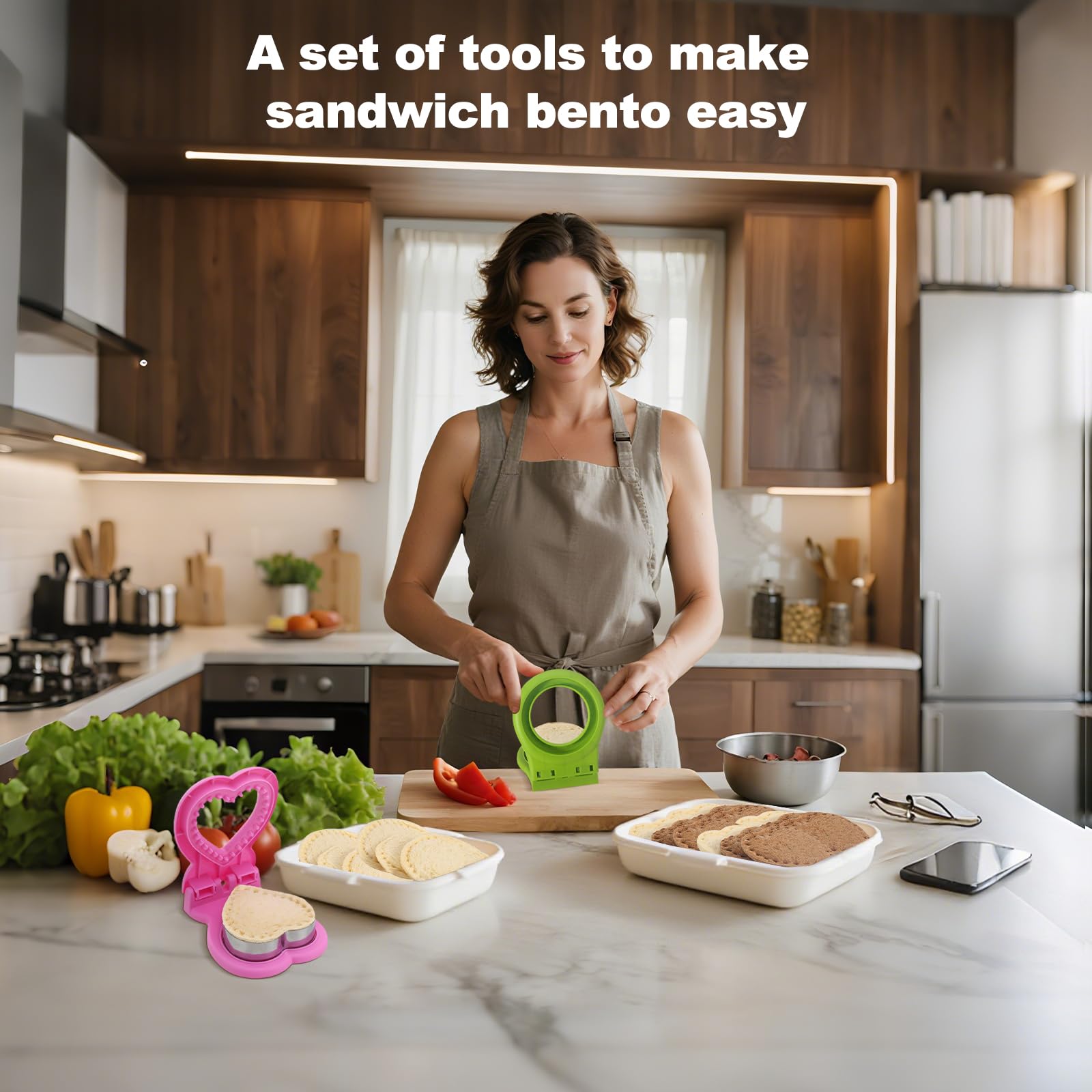 MULIRE Uncrustables removable cutting ring makes cleaning a breeze.