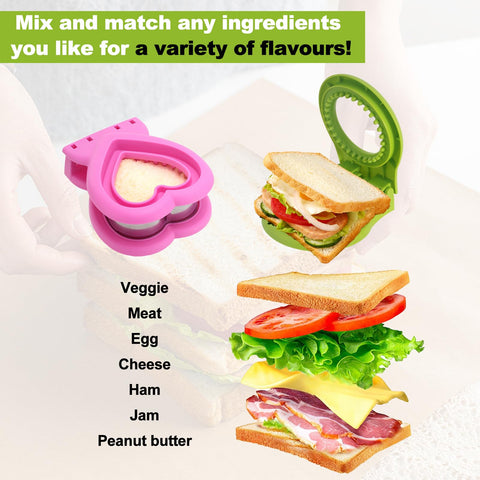 MULIRE Uncrustables two-step assembly for quick, customizable lunches.