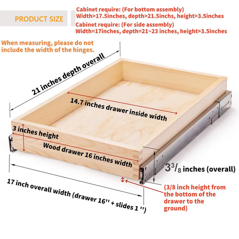 Mulush full-extension slides delivering smooth access to items up to 60 lbs