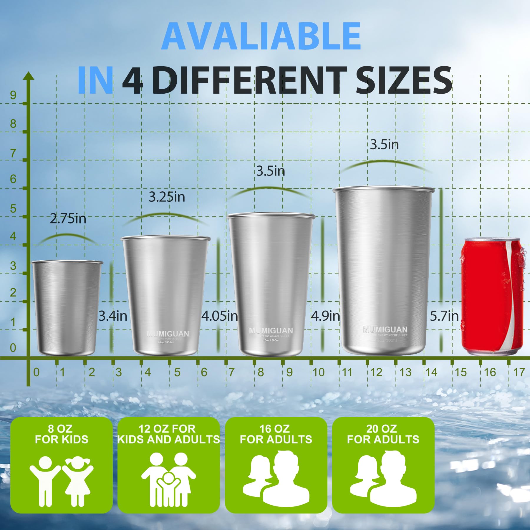 MUMIGUAN BPA-free cups safe for kids and family use