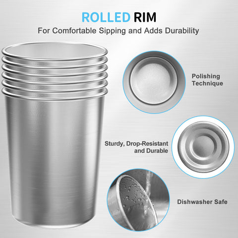 MUMIGUAN stainless steel cups for kids show durable daily-use design