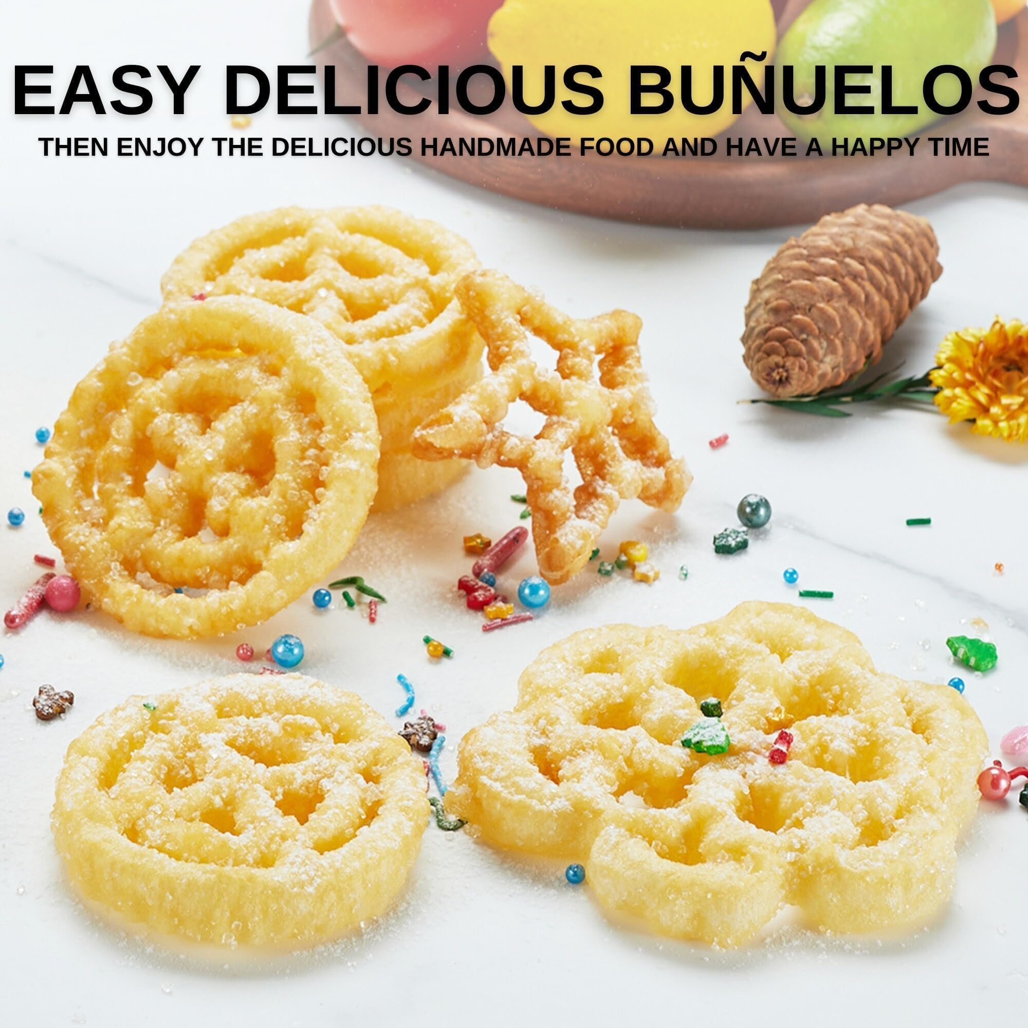 MUMSUNG bunuelos mold detachable handle enables easy storage