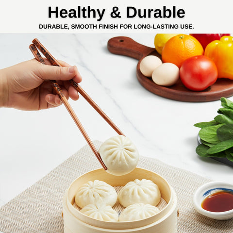 MUMSUNG dining setup with dragon chopsticks on table