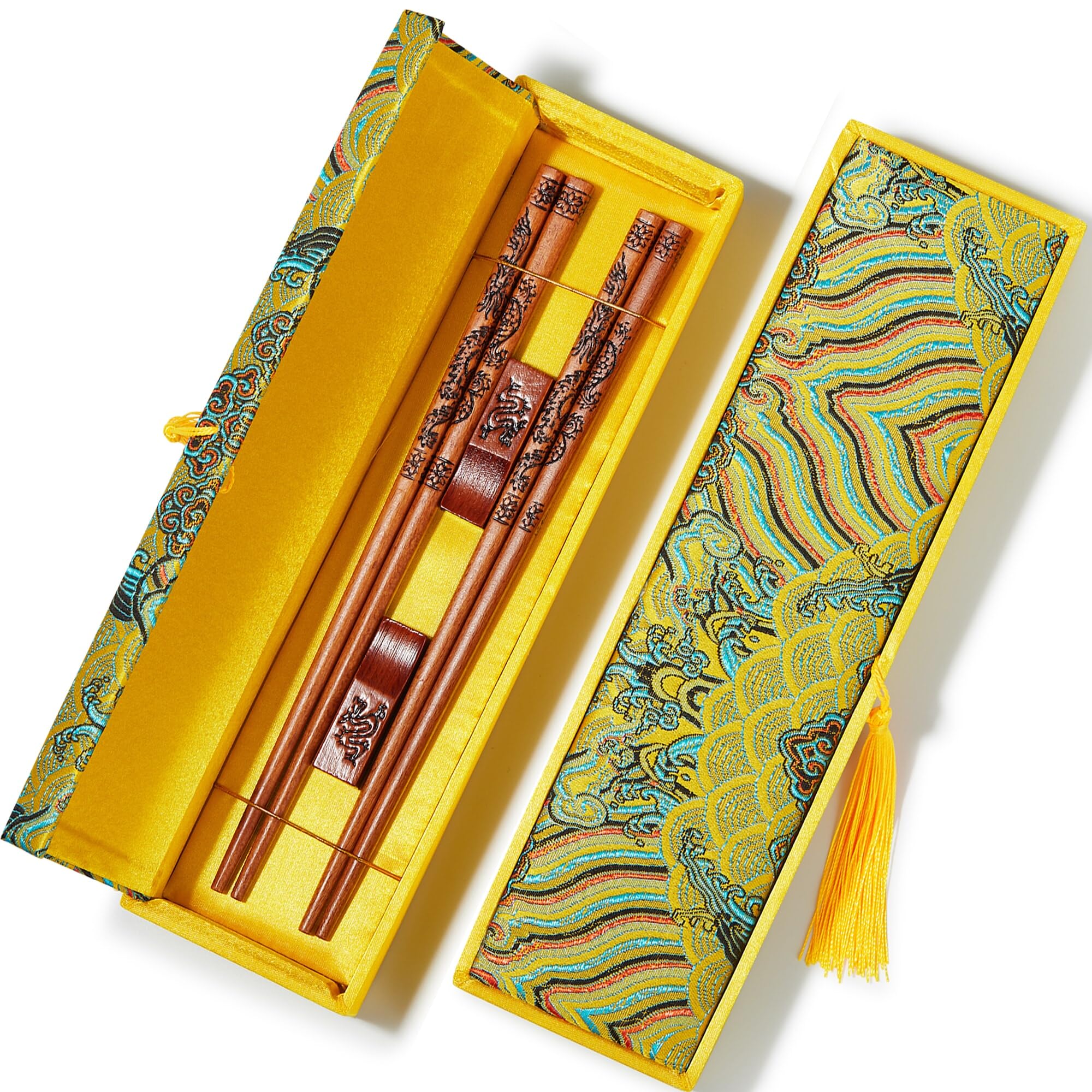 MUMSUNG dragon chopsticks top with carved dragon design for elegant dining