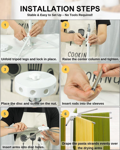MUMSUNG kit includes rack, ravioli wheel, and transfer wand for complete use.