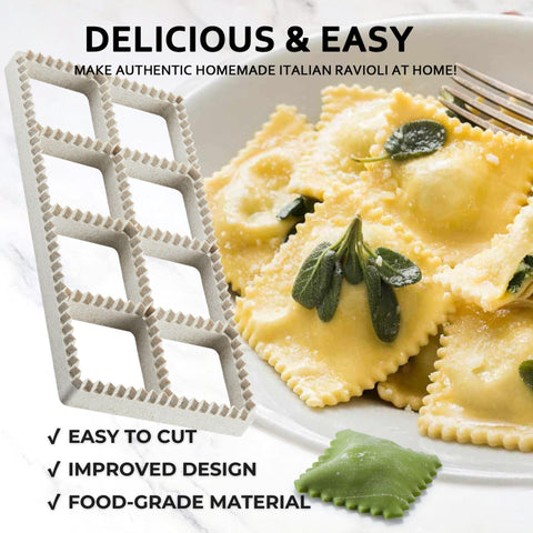 MUMSUNG ravioli wheel cuts shapes quickly for consistent portions