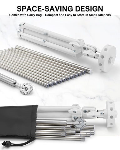 MUMSUNG ravioli wheel makes shaping and cutting pasta quick and precise.