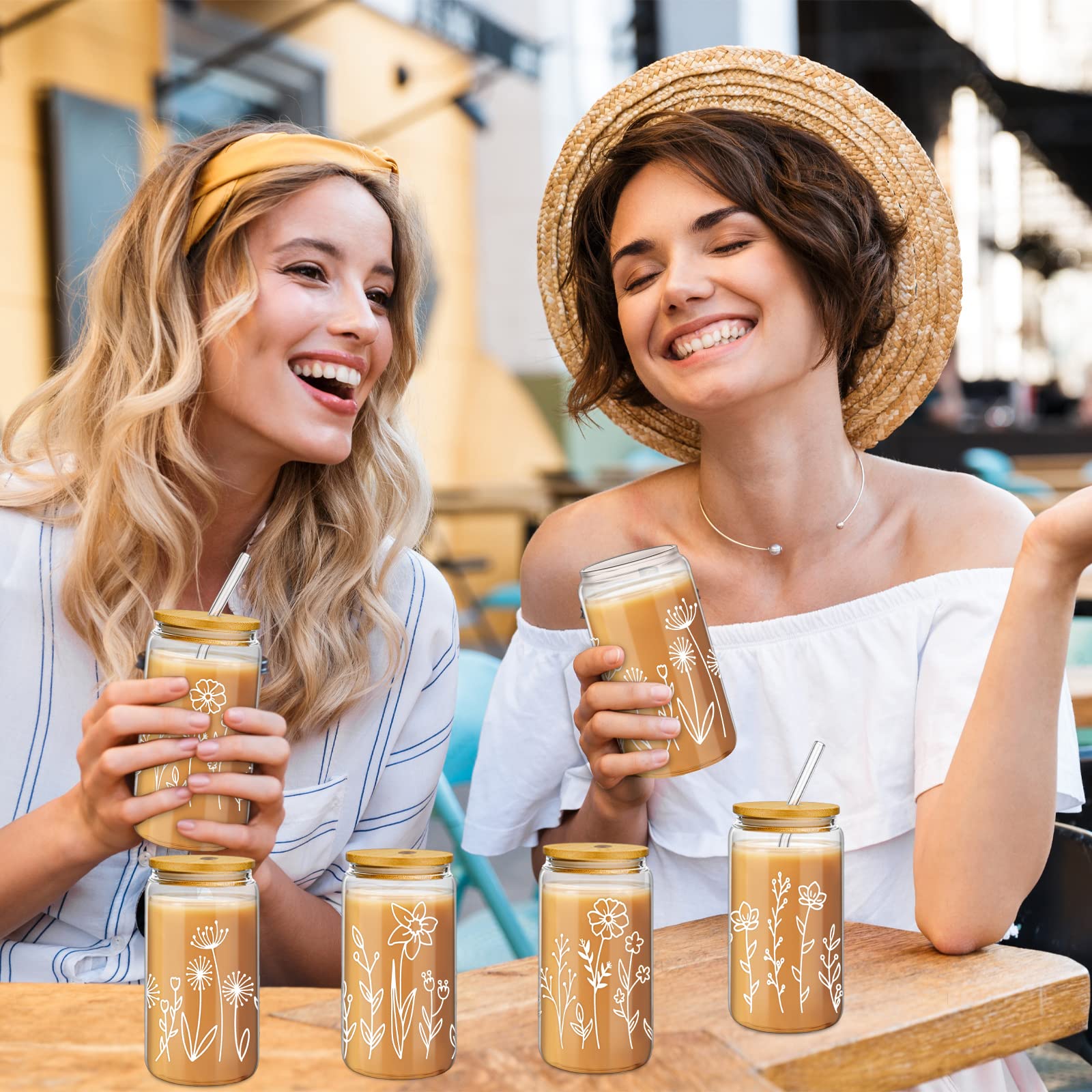 Mumufy gift-ready boho floral tumblers for gifting