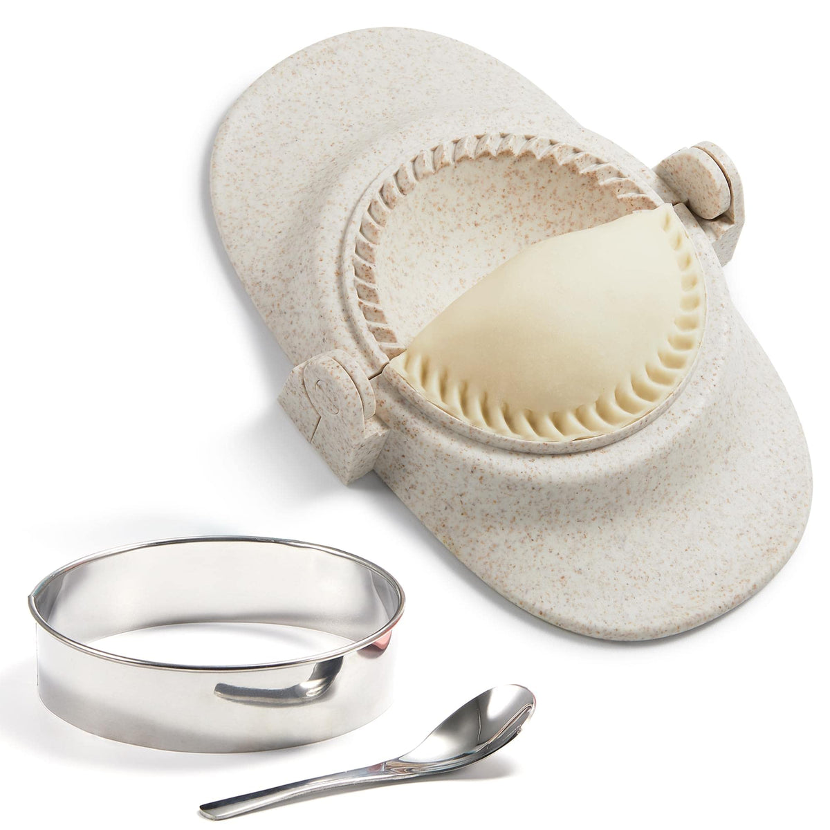 MUMSUNG Empanada Maker 6-inch mold ready for fast, mess-free prep.