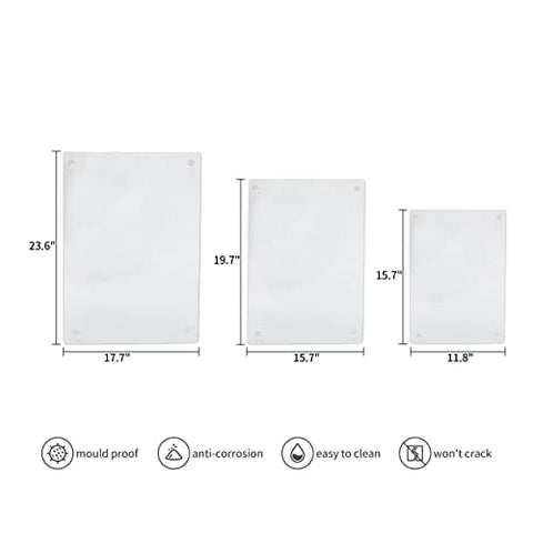 Murrey Home tempered glass cutting board shows a sturdy, non-slip surface for busy kitchens.