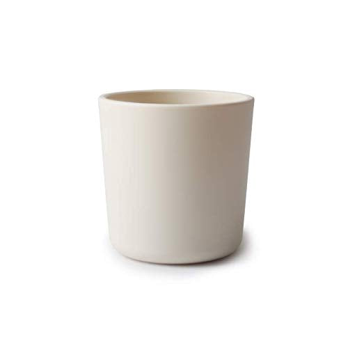 Mushie ivory cups with lightweight design for easy handling by toddlers.
