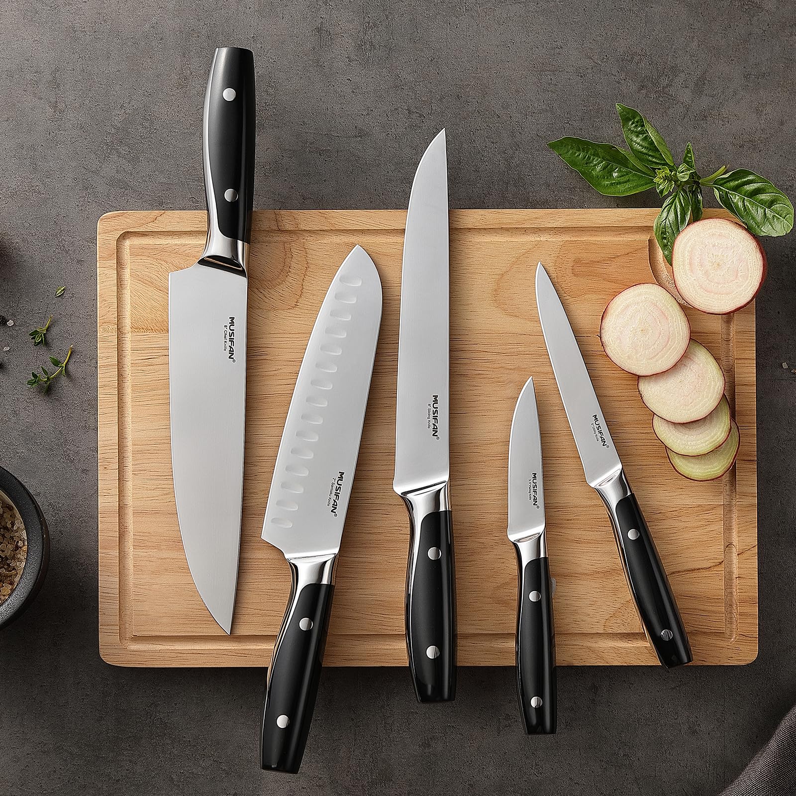 Musifan easy clean up and space saving storage for clutter free counters.
