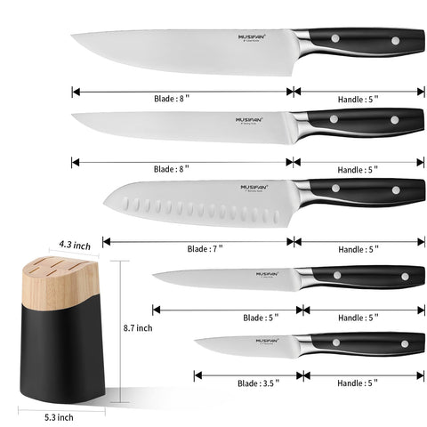Musifan mirror polished edges for clean, professional cuts.