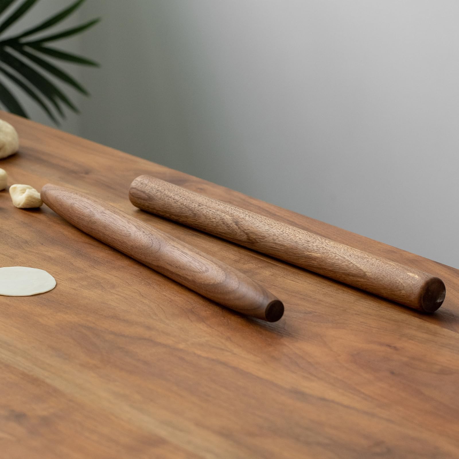 Muso Wood rolling pin shown as gift-ready for bakers and cooks.