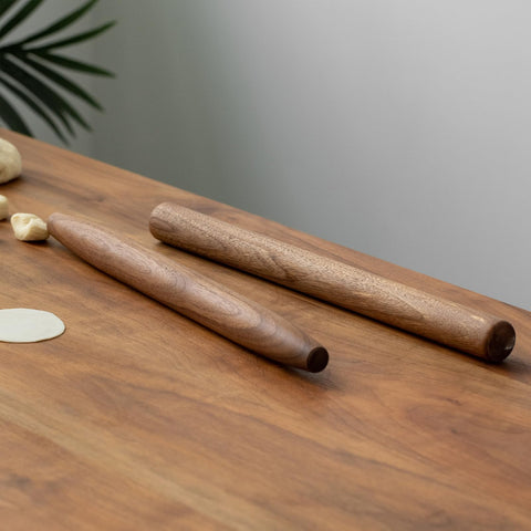 Muso Wood rolling pin shown as gift-ready for bakers and cooks.