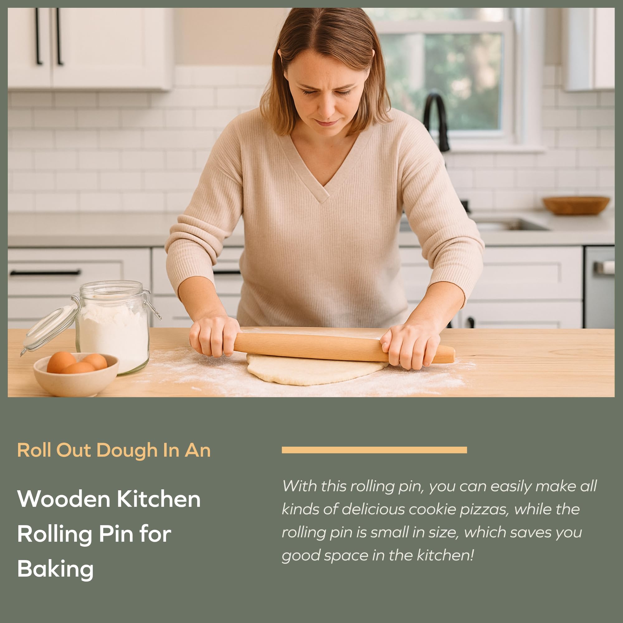 Muso Wood hand-sanded surface for ultra-smooth texture on dough