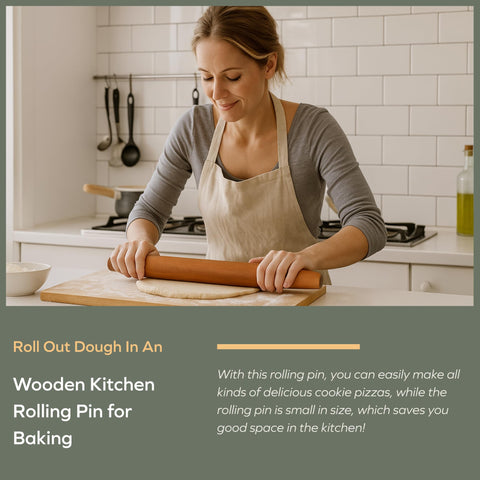 Muso Wood Sapele fondant rolling pin great for smooth cookie and cake decorations.