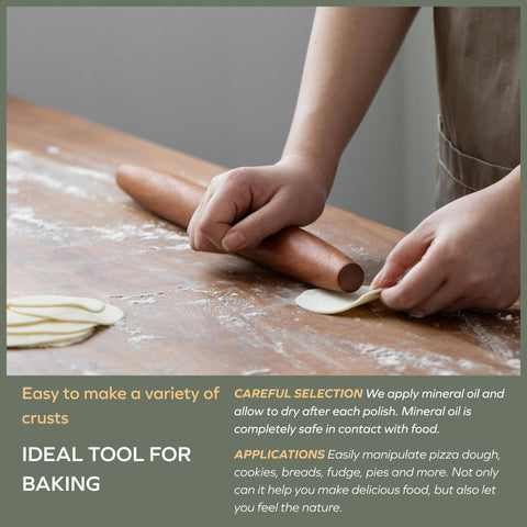 Muso Wood Sapele rolling pin perfect for fondant work