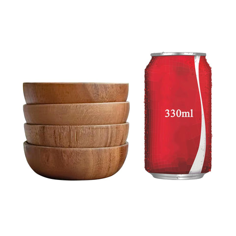 Muso Wood solid acacia wood bowl bottom design emphasizes durability and crack resistance.