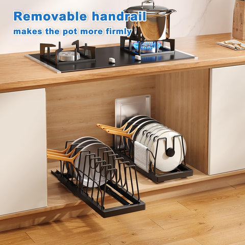 Mustorn 10-dividers organize lids, pans, and boards with flexible spacing for clutter-free cabinets.