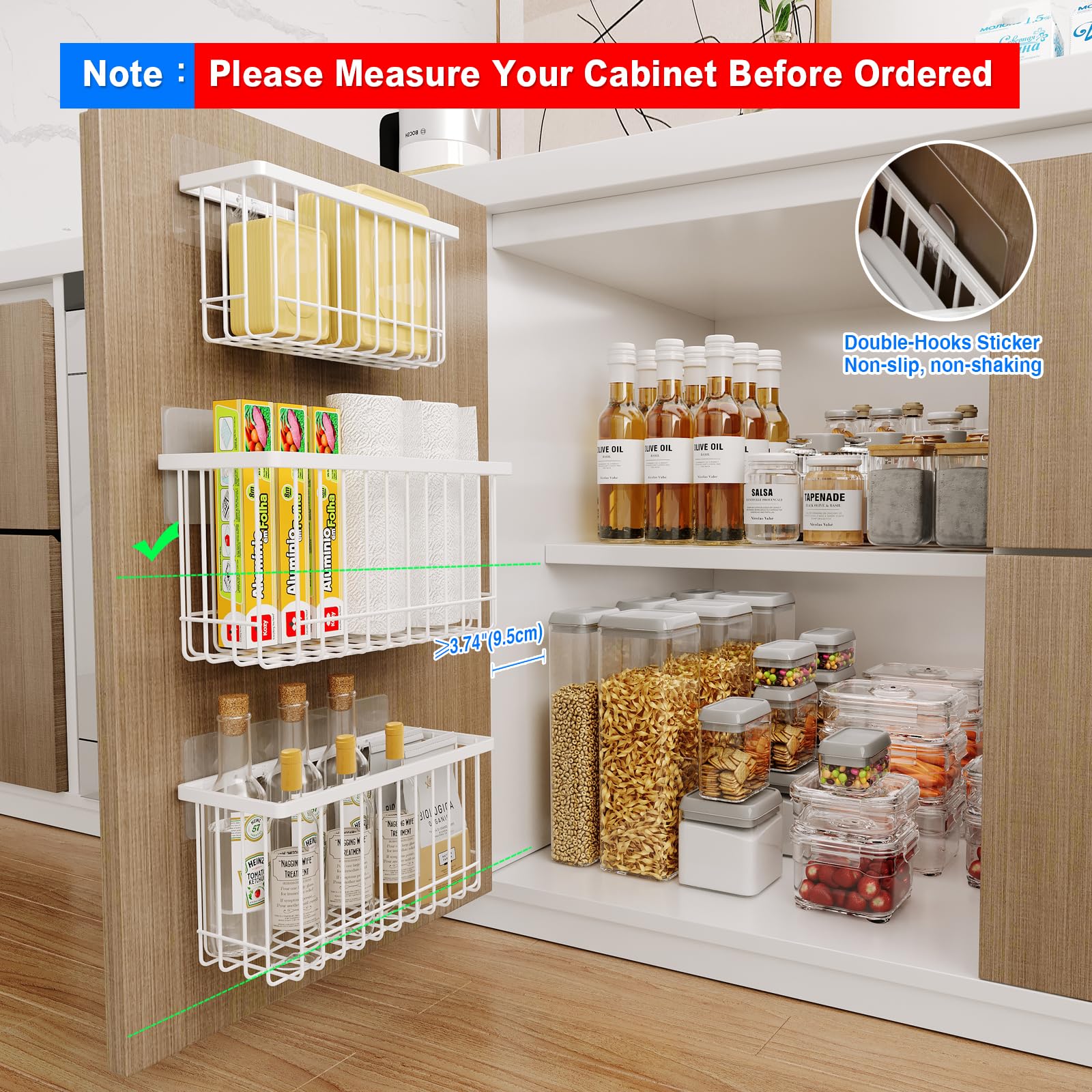 Mustorn adhesive mount lid holder demonstrating simple wall installation.