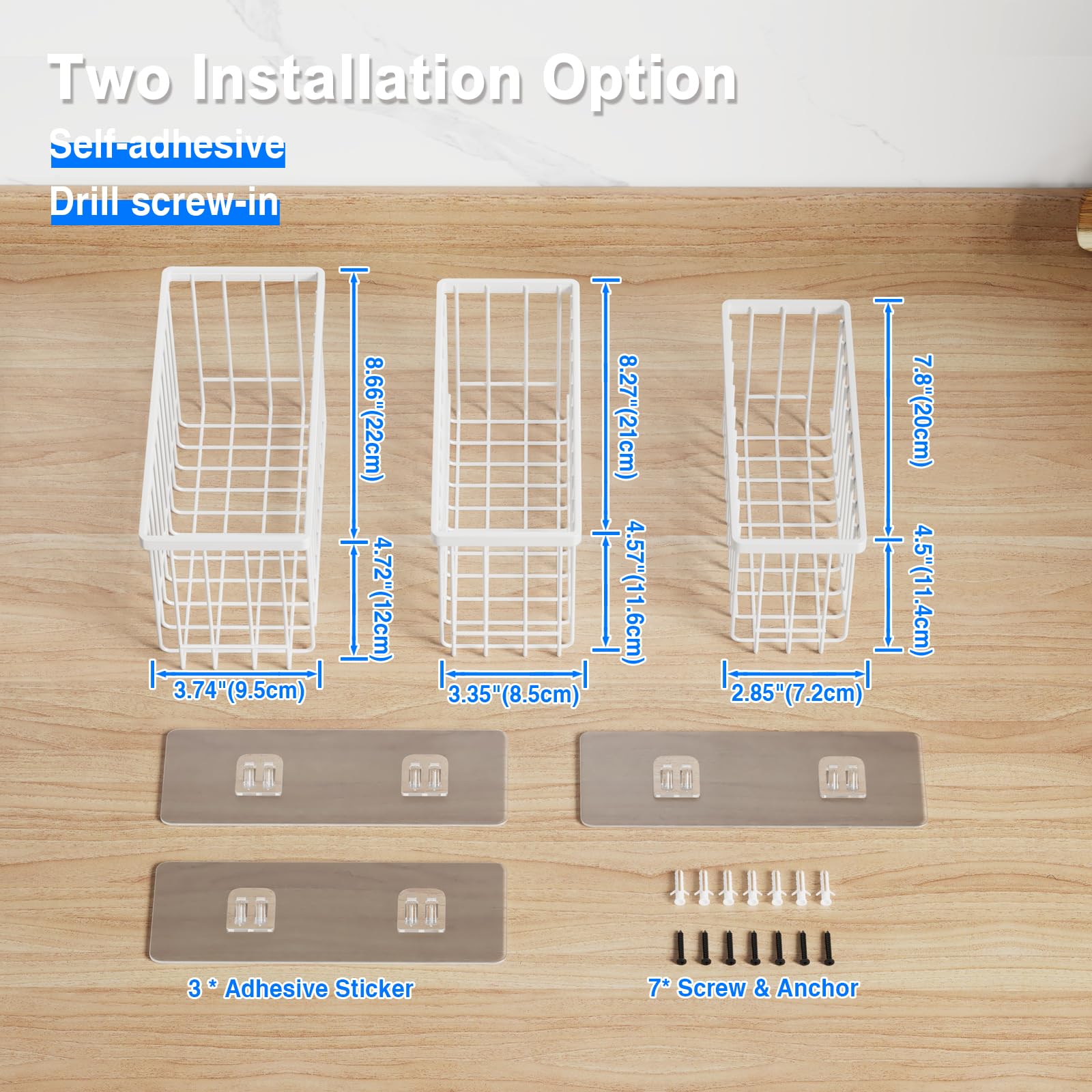 Mustorn bathroom wall mount storage keeps toiletries neatly arranged.
