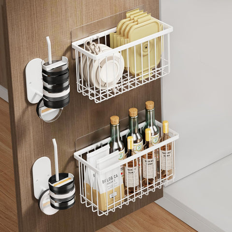 Mustorn lid organizers mounted inside cabinet for tidy lid storage and quick access