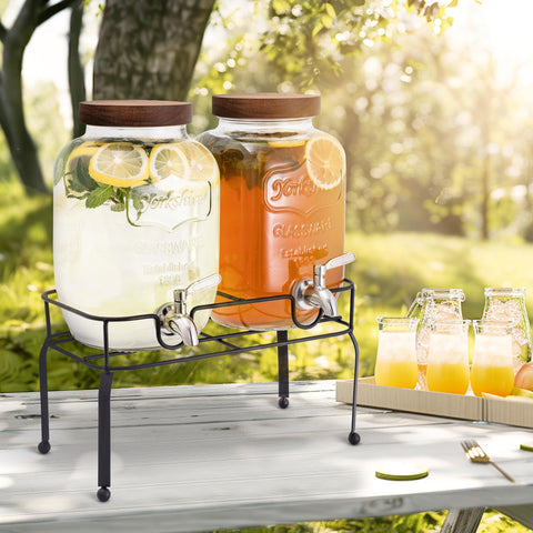 Mustry lemonade sun tea kombucha jar for outdoor entertaining