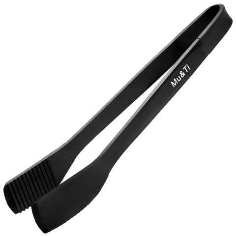 Mu&Ti 11-inch angled-head silicone tongs for precise flipping and grip