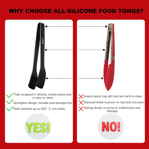 Mu&Ti tongs with extended ergonomic handle for comfortable grip
