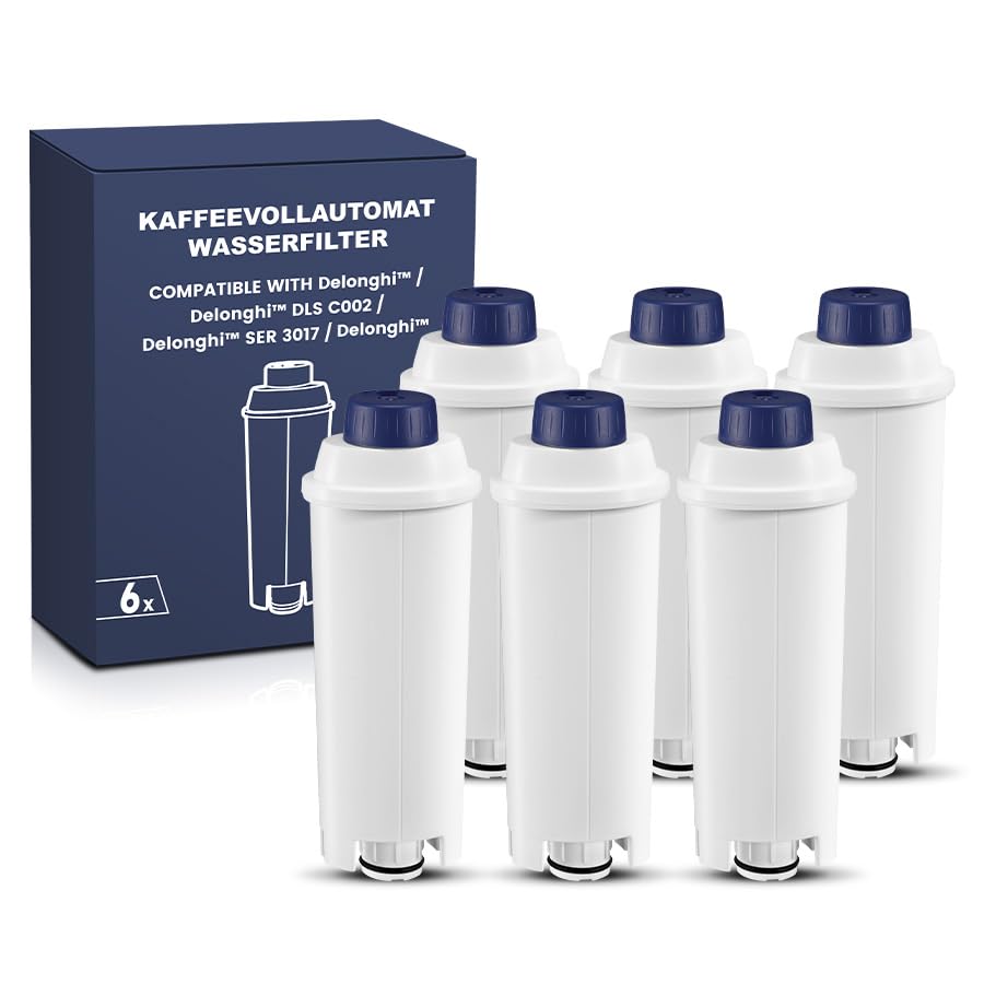 Mutital Delonghi filter front view, compact replacement for busy coffee routines.